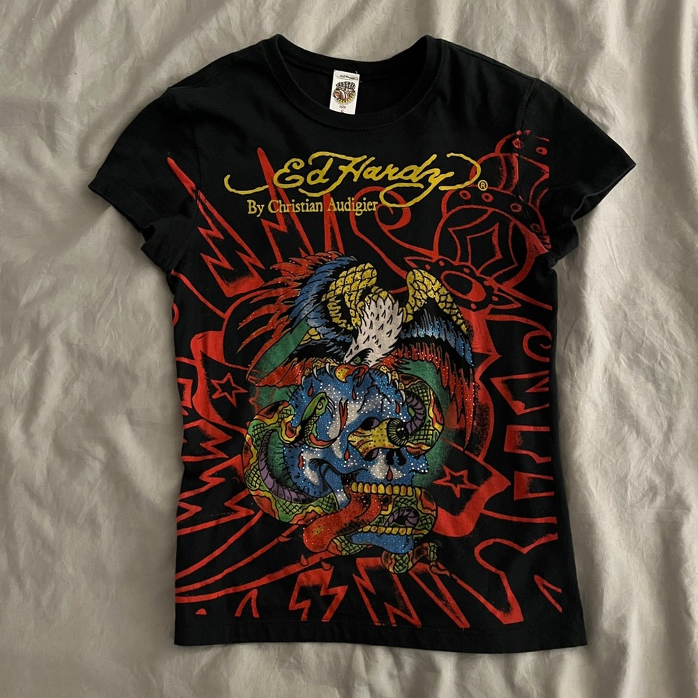 Ed Hardy Bejeweled Top
